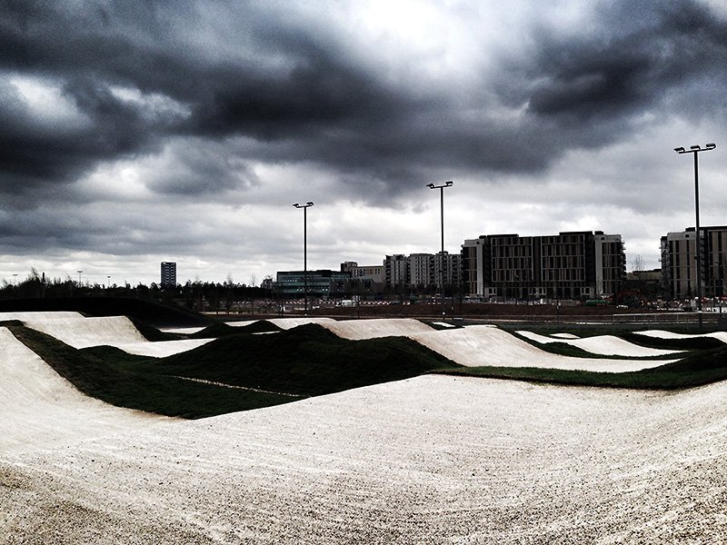 the bmx track at lee valley