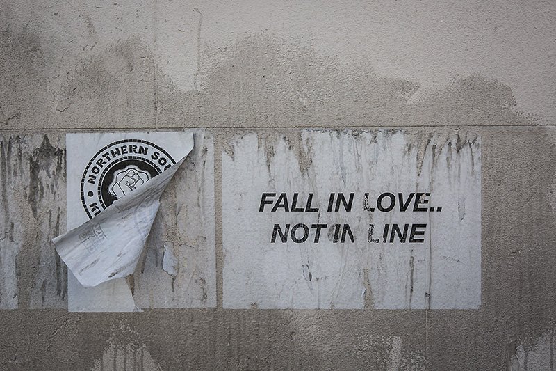FALL IN LOVE... NOT IN LINE